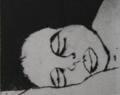 printmaking, hand pulled print, Sleep, My Love, Sleep