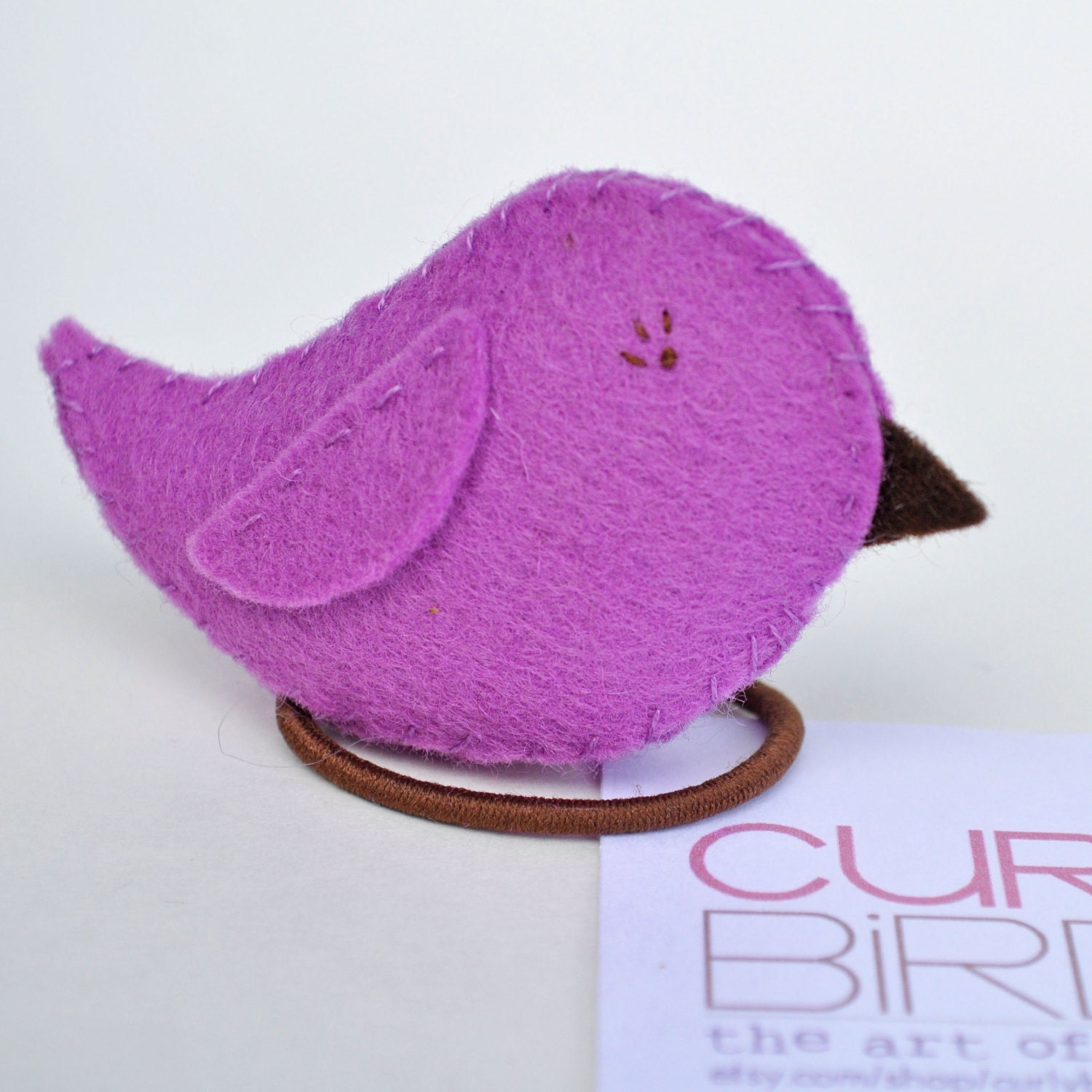 Spring Bird Hair Ornament - Ponytail Holder