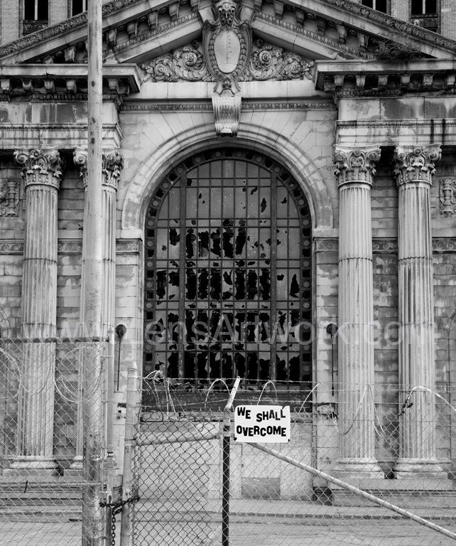 We Shall Overcome - fine art print featuring Michigan Central Station