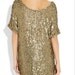 Sequin Top/ Short Dress- Gold, black, silver