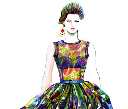 Runway Fashion Illustration - Dolce & Gabbana