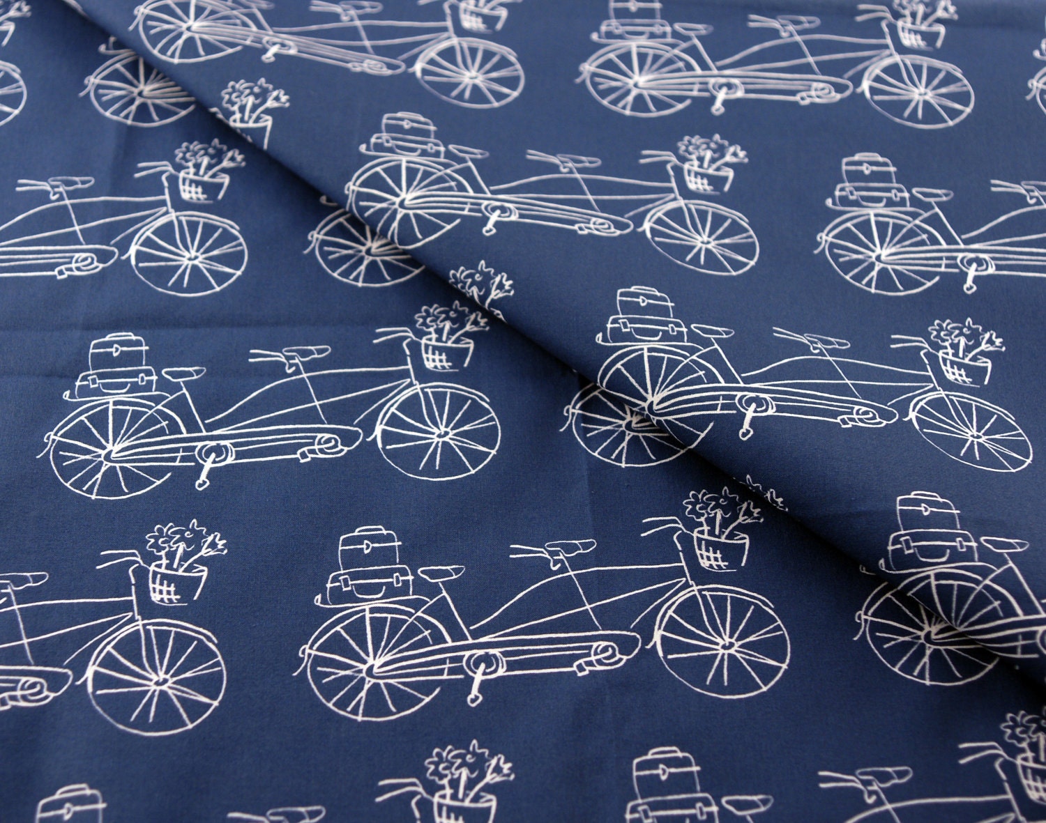 Vintage Traveler Navy  -  Original Fabric - Fat Quarter
