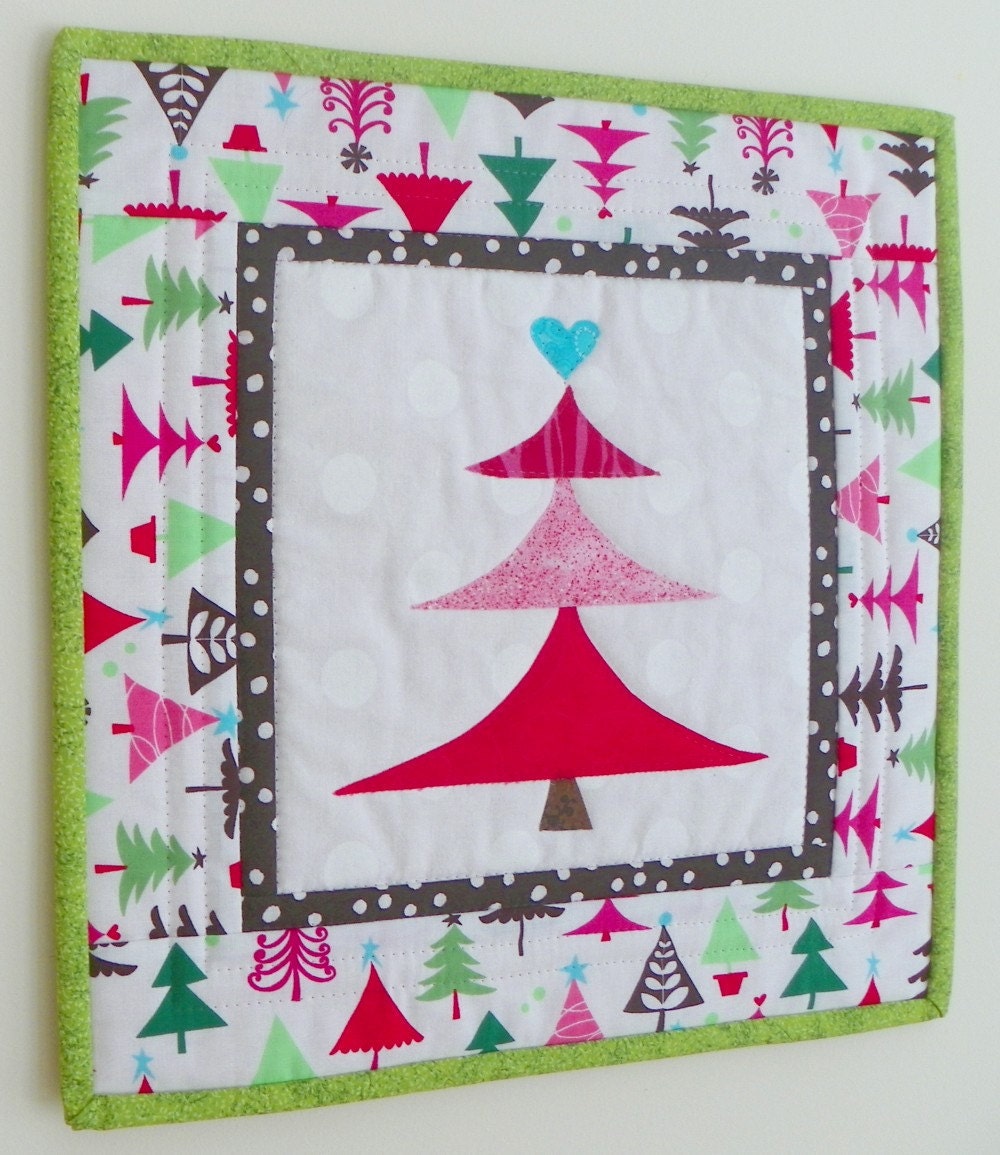 Mini Quilt - Trim a Tree I