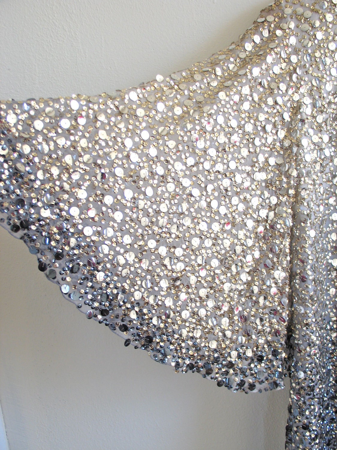 Sequin Gold to Silver Degrade Dress
