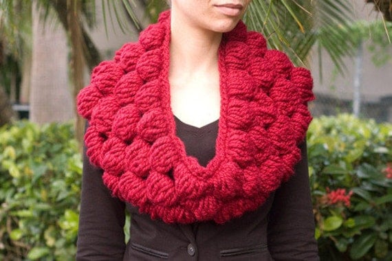 Crochet Bubble Cowl PDF Pattern