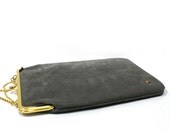25% SALE - 13'' laptop bag GRAY - GOLD - Duchess Case collection