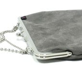 SALE - 13'' laptop bag GRAY - NICKEL - Duchess Case for laptop - free shipping