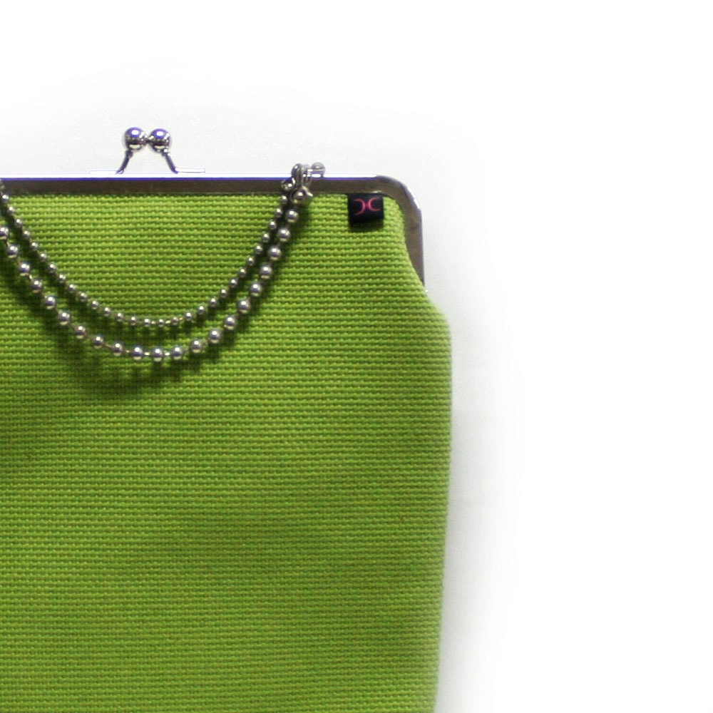 SALE 11'' / Mini laptop case GREEN - NICKEL - Duchess Case for laptop