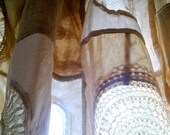 Curtain at the window . Free Shipping, OOAK, Eco curtain