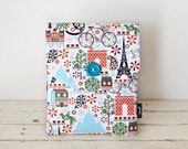 iPad  Mini Case, iPad Mini Sleeve, iPad Mini Cover - Padded with Pocket - Paris Birds Bicycles Trees
