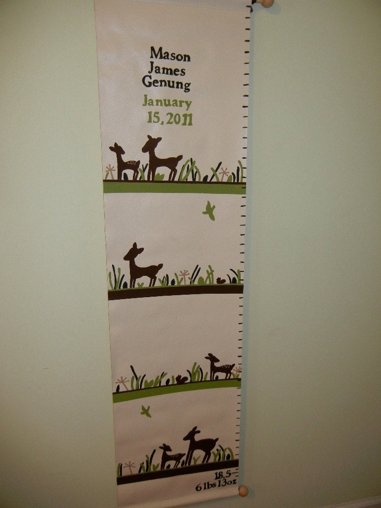 Personalized Children's Growth Chart, M2M Kidsline Willow Organic