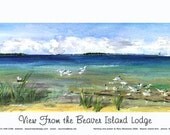 View from the Beaver Island Lodge Poster