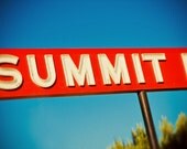 Vintage Route 66 Summit Inn Restaurant Sign - Retro Home Decor - READY TO SHIP - Vintage Neon Sign Art - 8X12 Fine Art Photograph