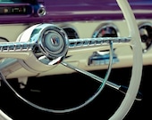 1955 Ford Crown Victoria Steering Wheel and Dash - READY TO SHIP - Car Art for Dad - Retro Wall Art - 11X14 Fine Art Photograph
