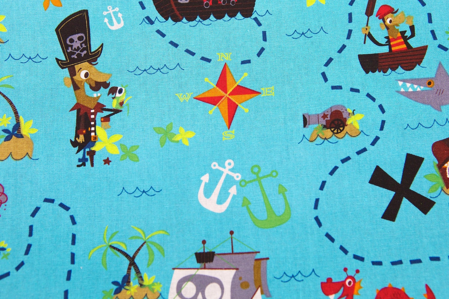 Pirate Chalkboard Mat Reusable Art Draw Toy