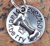 Le Petit Silver Soup Bone... Small Pet ID Tags/Tag
