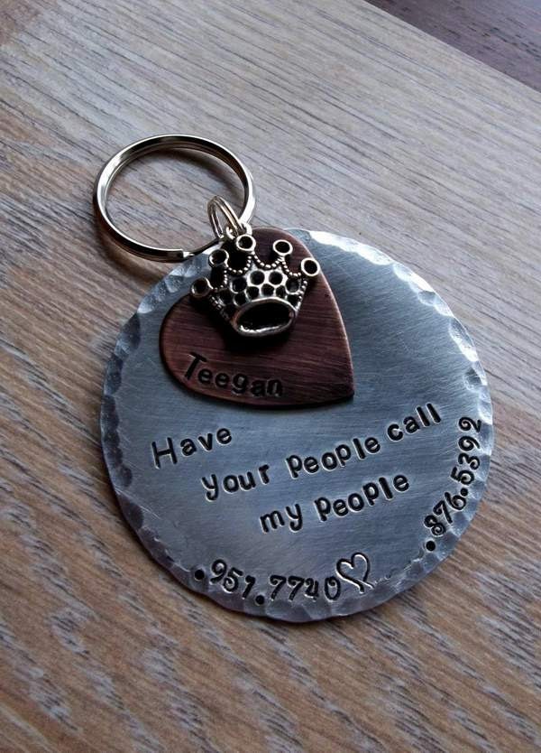 Have your people call my people -LARGE 2" Pet ID Tag for BIG Furkids Crown, heart