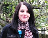 Brown and White Scarf