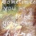Mixed Media - Quote Painting - Inspirational Art - Hero - Be Your Own Hero - Texture - 8x10 Print