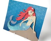 Mermaid Art - 3D Paper & Customizable