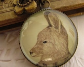 Jewelry, beautiful serious rabbit necklace