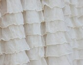 Ivory Ruffled Blanket/Photo Prop (Super Large)
