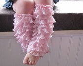 Pink Ruffled Leg Warmers