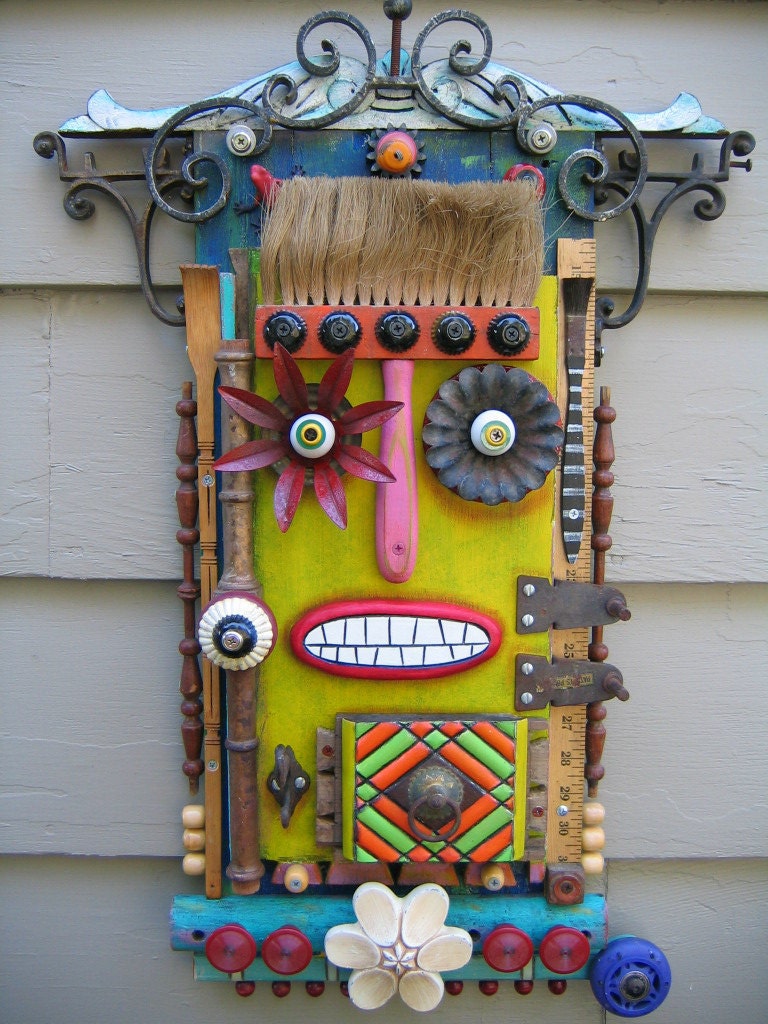 New Beginning - Found Object Assemblage by FigJamStudio