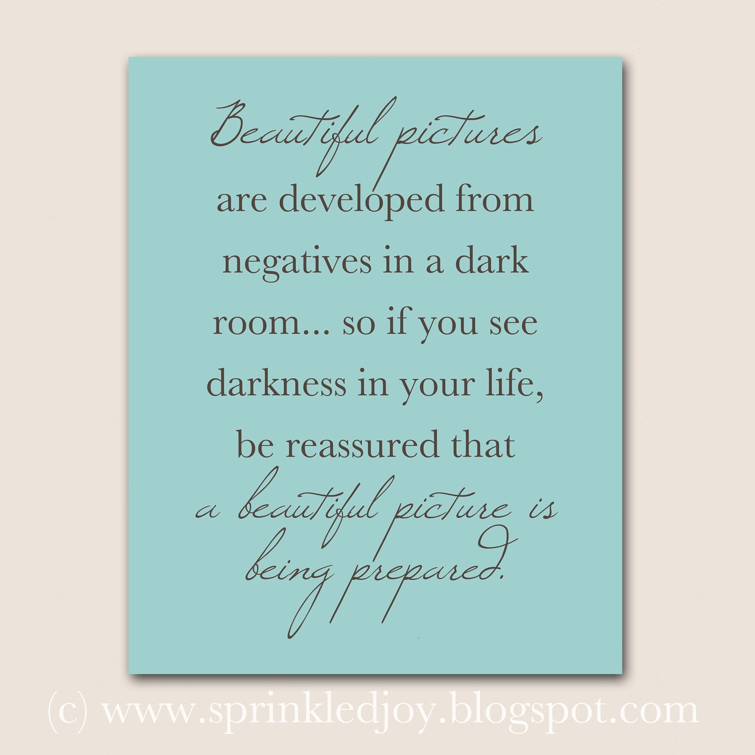 Beautiful Pictures - Customizable 8x10 Print in Many Colors