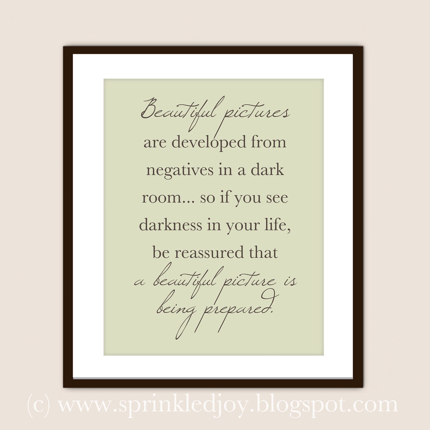 Beautiful Pictures - Customizable 8x10 Print in Many Colors