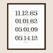 Important Dates, From Birth, to Dating, to Marriage, Your Love Story - or Your Family's Story Dates - 8x10 Fully Customizable Print