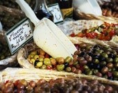 For the Love of Olives - 8x10 food  photograph for kitchen or omen decor.  Warm autumn fall colours of olive,  green