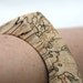 calico -  natural wood bangle in spalted maple - large