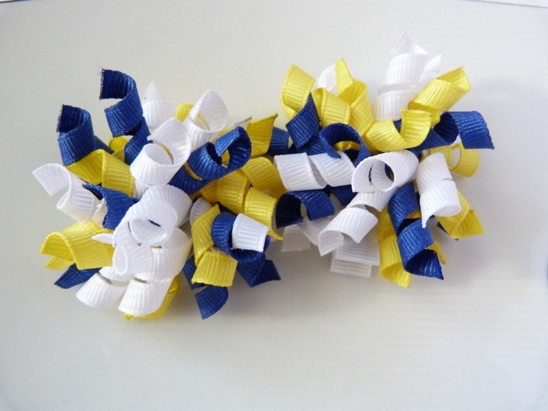 blue and gold mini korkers - set of two - Milwaukee Brewers team colors