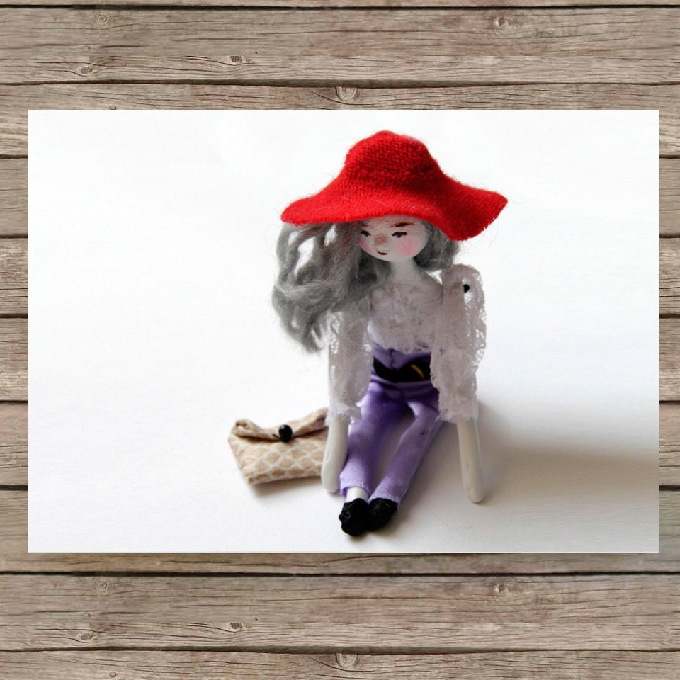 Jony Art Doll Print  - set of 4 cards