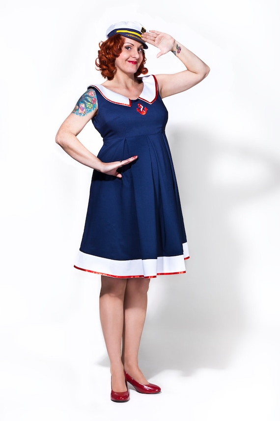 Rockabilly maternity dress / Sailor Mom