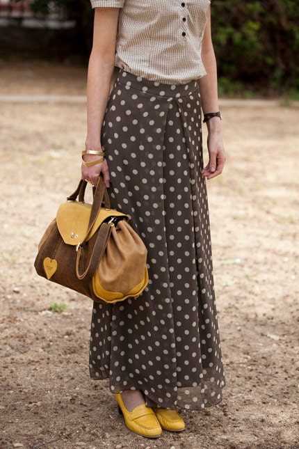 Choco Vanilla Maxi Skirt