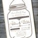 MASON JAR LOVE Couples Shower/Bridal Shower/ Baby Shower Invitation - You Print, diy, Digital File