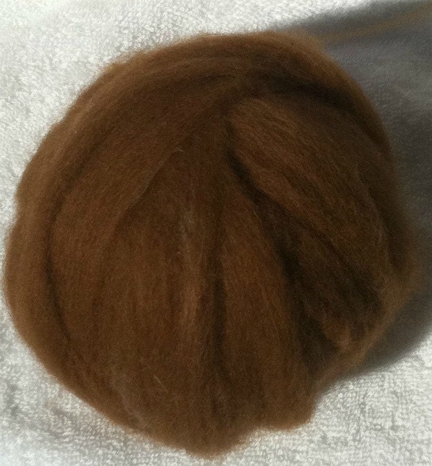 2oz Roving Lt Brown Alpaca Milk fiber Spin Felt Fiber