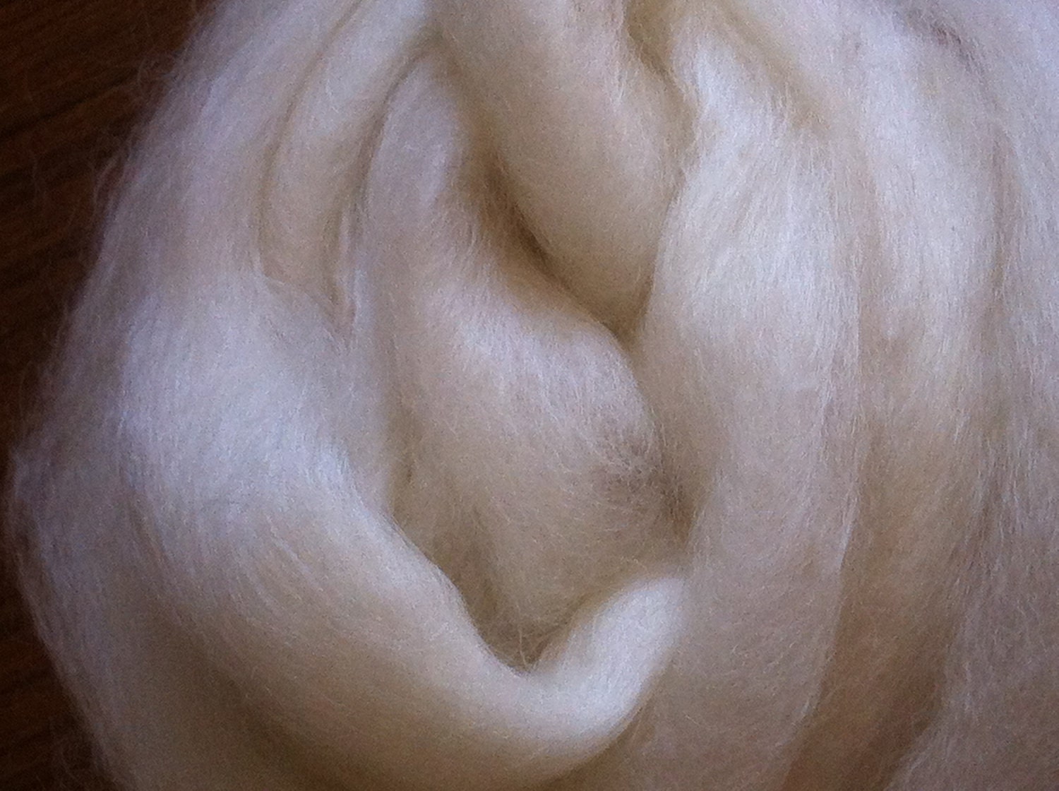 4oz Roving Wensleydale Tussah Silk Wool Fiber Spinning Fiber Colorado
