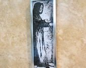 Pen and ink - The Hermit - Original signed art pendant necklace