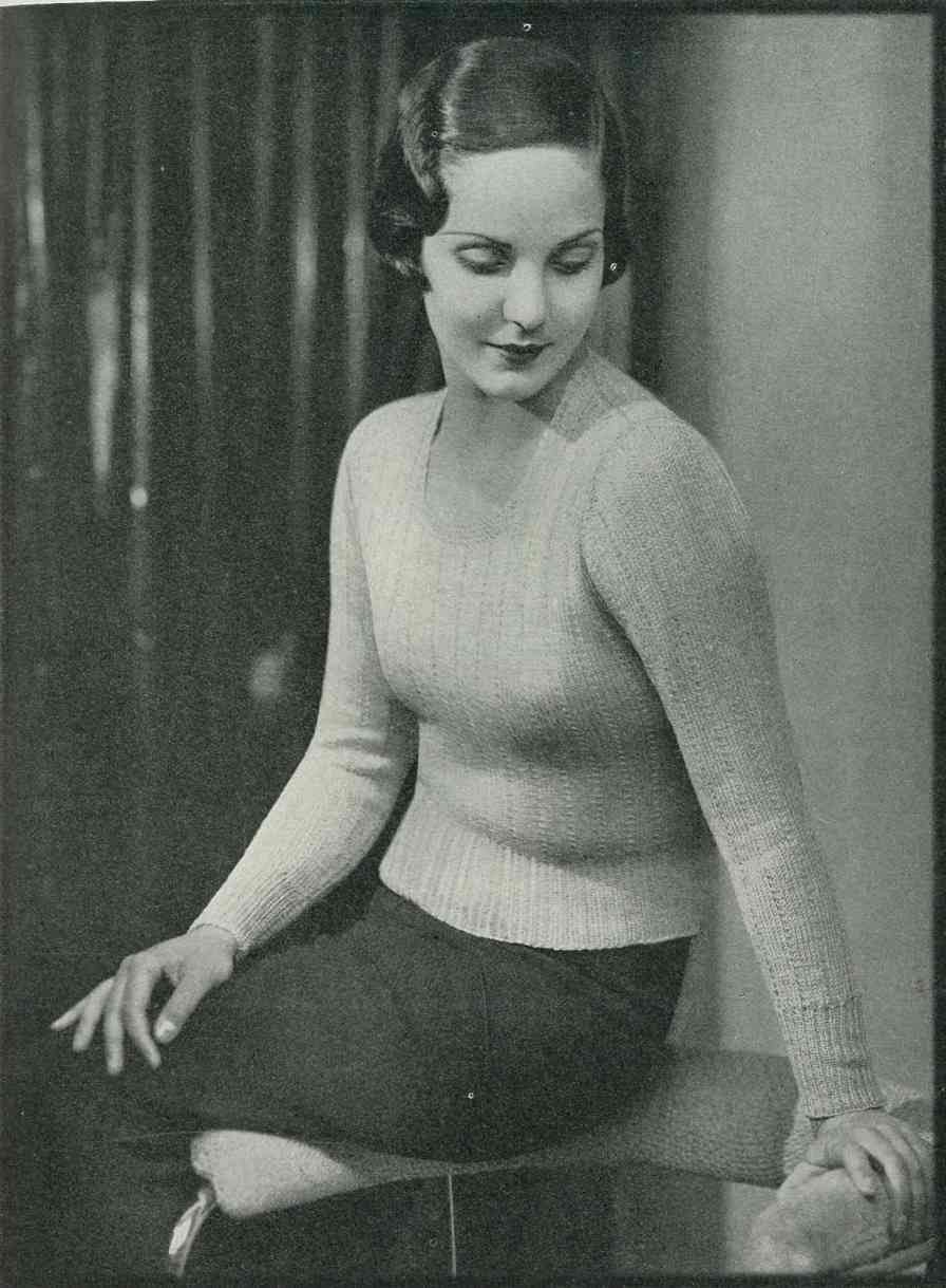 Stitchcraft February 1933, Art Deco handcrafts - Vintage Knitting Pattern booklet PDF
