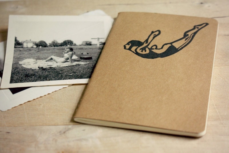 Summer Olympics Diver Swim Beach Summer Journal Moleskine Pocket Size Notebook