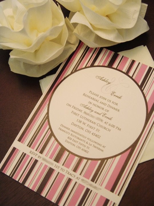Stripes Wedding Rehearsal Invitation - DIY Printable - Wedding Invite - Bridal Shower Invite Il_170x135