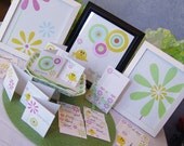 SALE-Think Spring - DIY Printable Party Pack / Stationery Set - Spring notecards, postcards, art prints Il_170x135