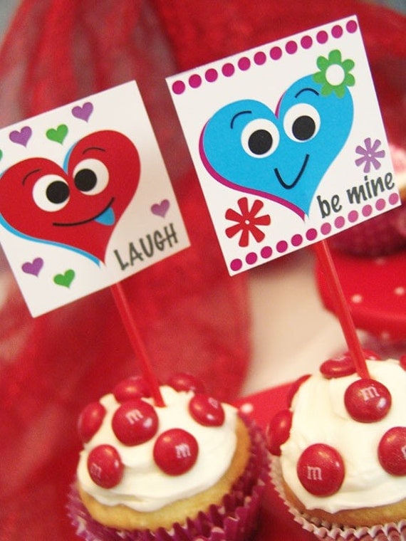VALENTINES Day - Silly Hearts - Kids Valentines - Classroom Party - Kids Classroom - School Party -DIY Printable Party Pack Il_570xn