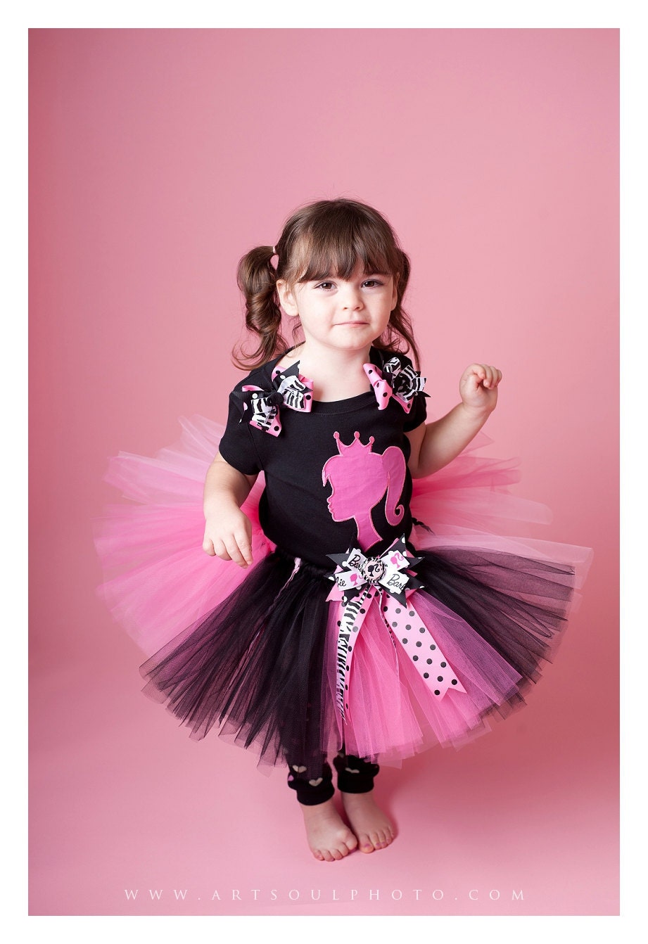 Hot Pink Doll Tutu Set