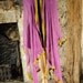 Bundle of Indian Sari Fabric, silk, chiffon, 3 Complete Sarees, sequin pink purple material for crafts, dressmaking, accessories ribbons