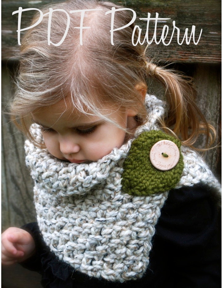 Crochet PATTERN-The Autumn Cowl (Child, Adult sizes)