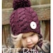 Knitting PATTERN-The Roxie Hat (Toddler, Child, Adult sizes)